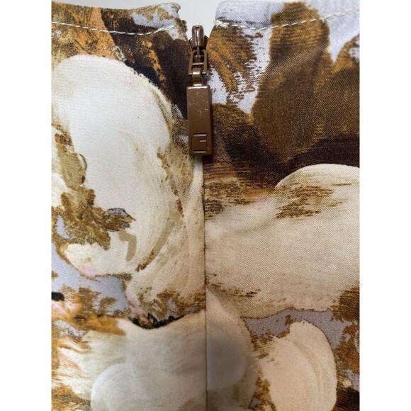 New Retail $398 Lafayette 148 Kenna Print Silk Blouse - Size P - Picture 7 of 12